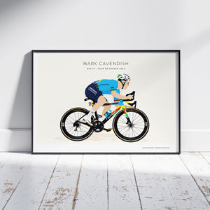 Mark Cavendish 35 Wins Print - Limited Edition Print