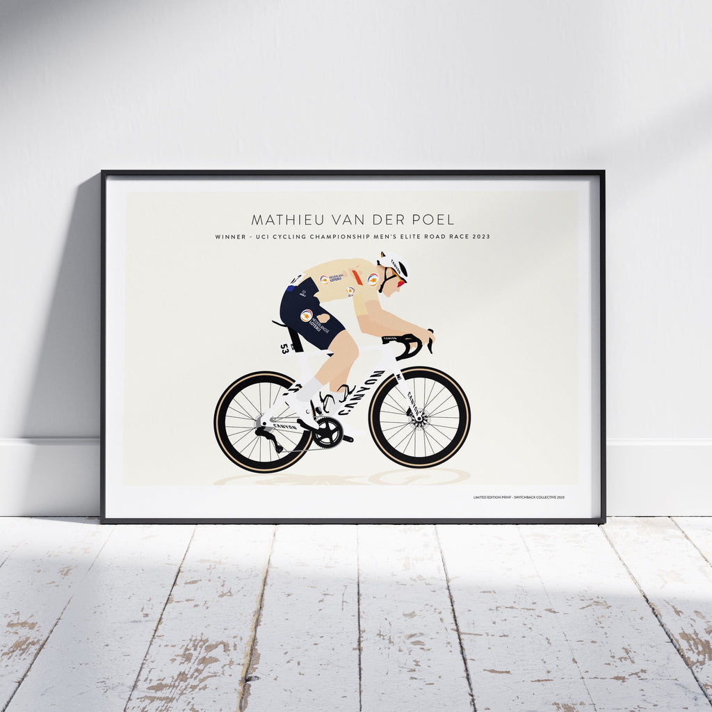 Mathieu Van Der Poel, World Champion Glasgow 2023 - Limited Edition Print