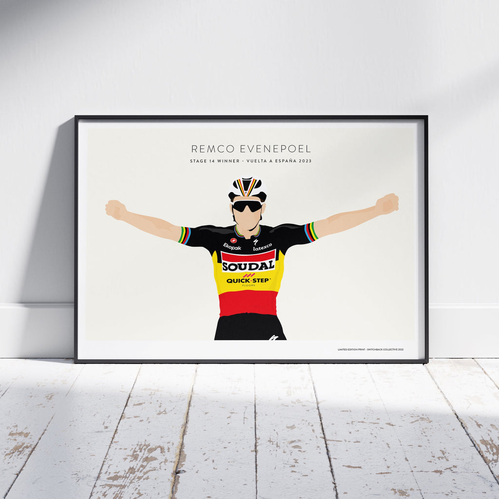 Remco Evenepoel, Stage 14 Vuelta a España  2023 - Limited Edition Print