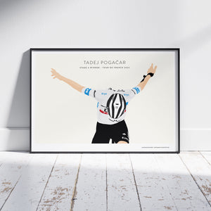 Tadej Pogačar, Winner, Stage 6 Tour de France 2023 - Limited Edition Print