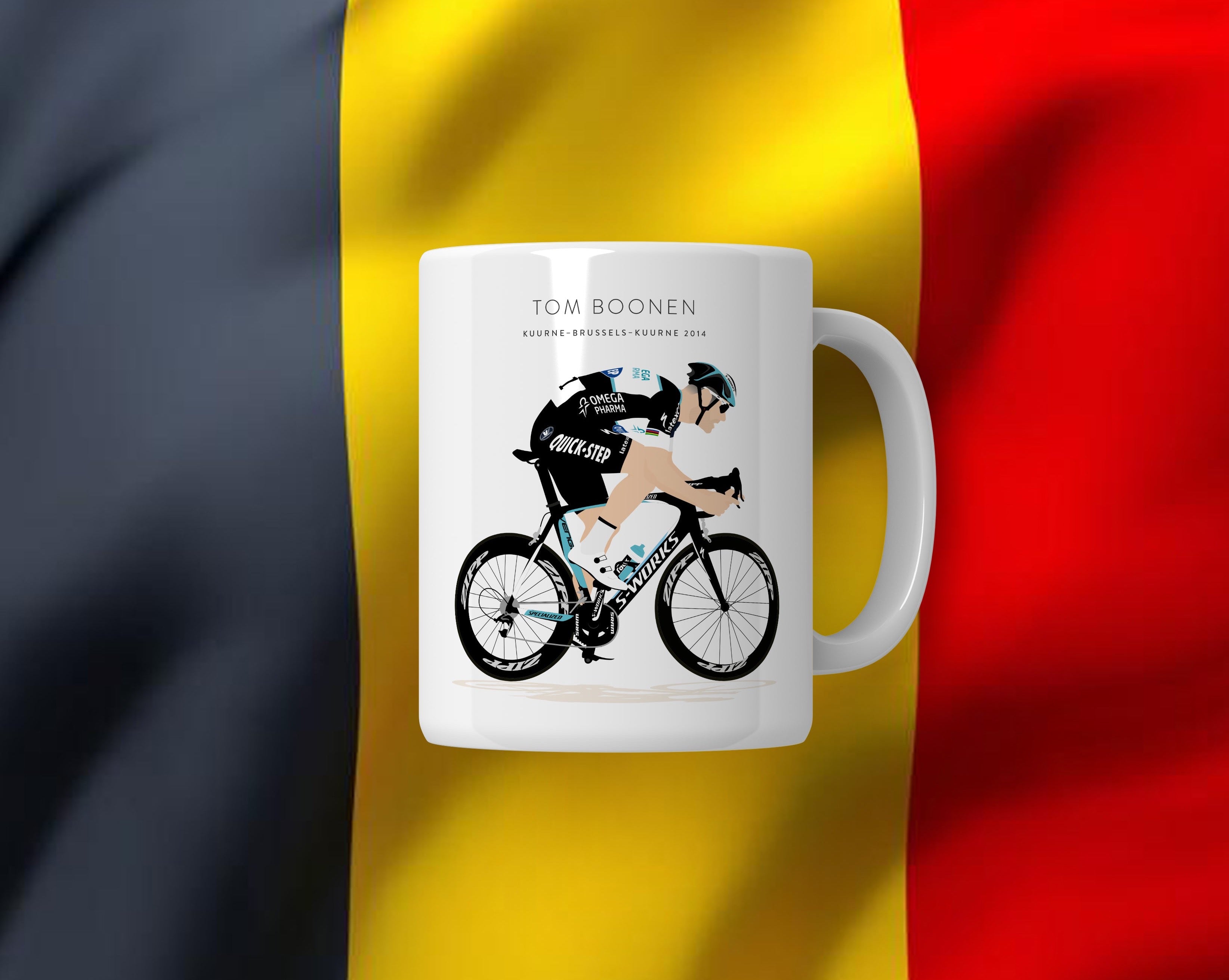 Tom Boonen, Kuurne Brussels Kuurne 2014 - Signature Coffee Mug