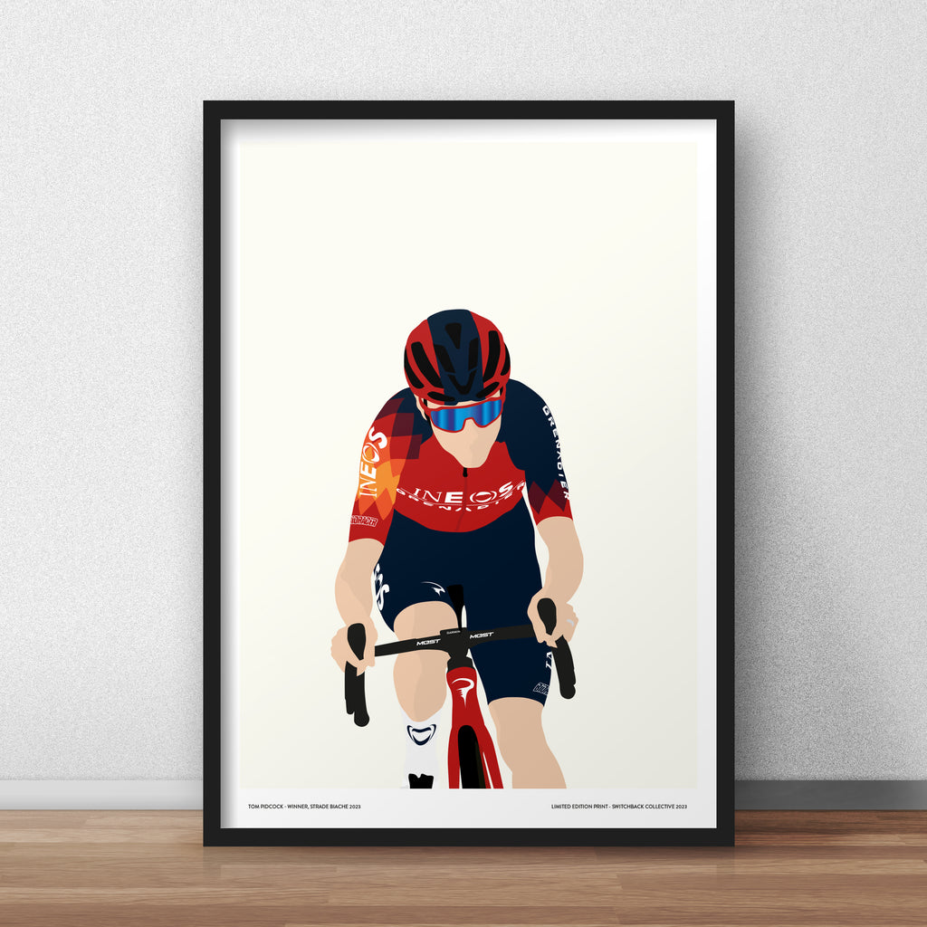 Tom Pidcock, Strade Bianche 2023 - Limited Edition Print