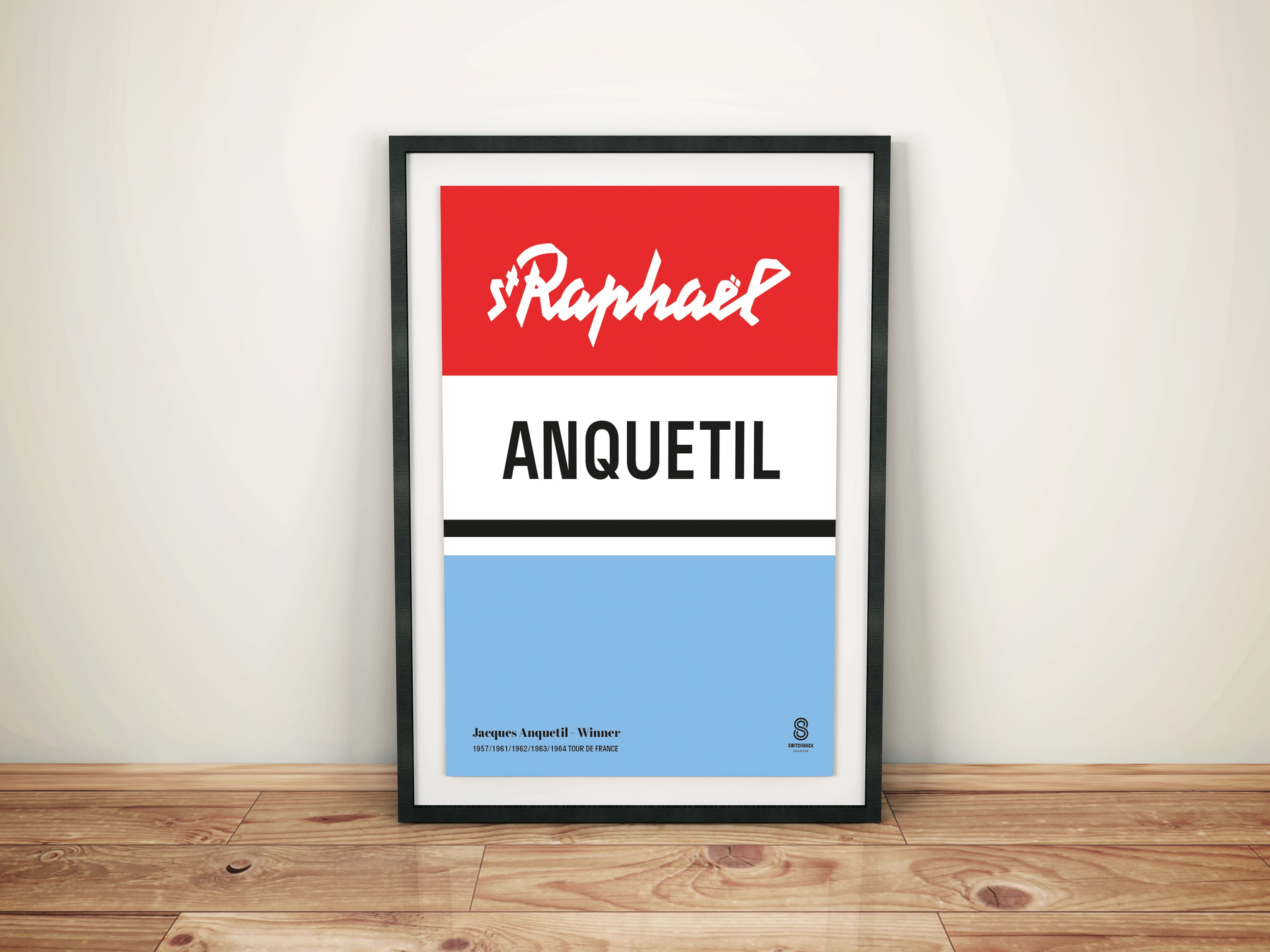 Jacques Anquetil St Raphael - Vintage cycling team print