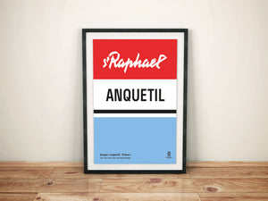 Jacques Anquetil St Raphael - Vintage cycling team print