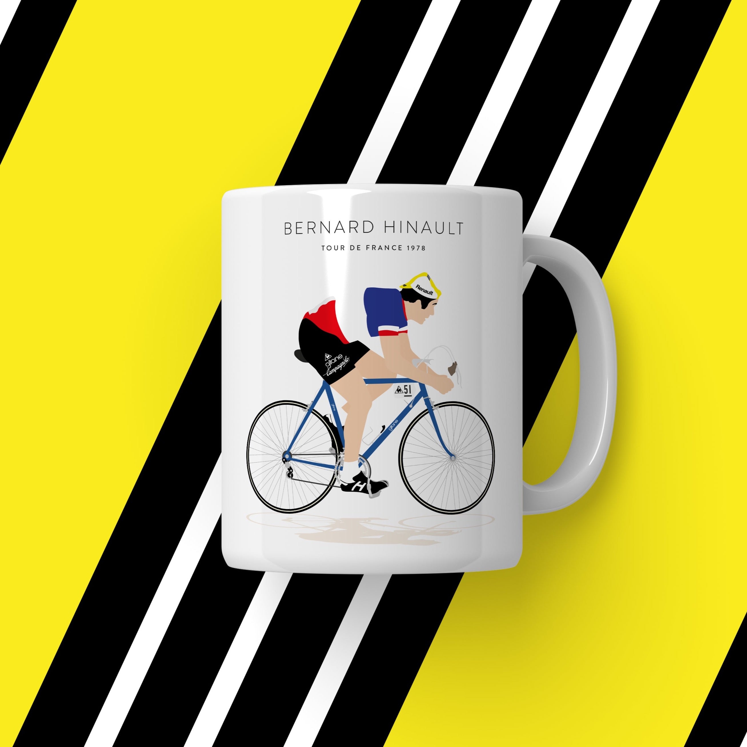 Bernard Hinault Tour de France 1978 - Signature Coffee Mug