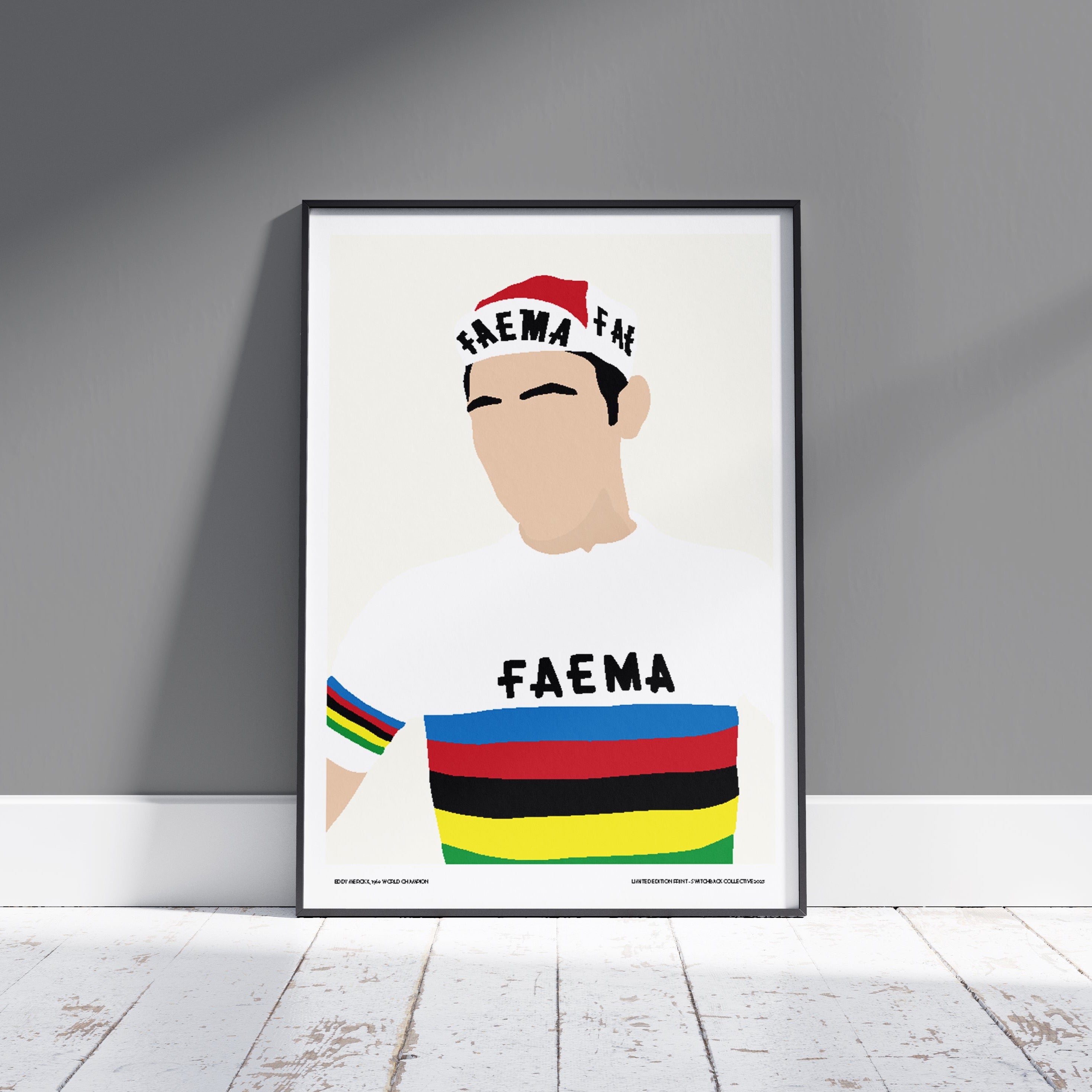 Eddy Merckx, 1968 Faema World Champions Jersey - Limited Edition Print