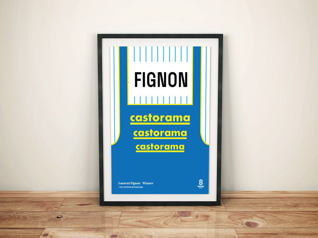 Laurent Fignon Castorama - Vintage cycling team print