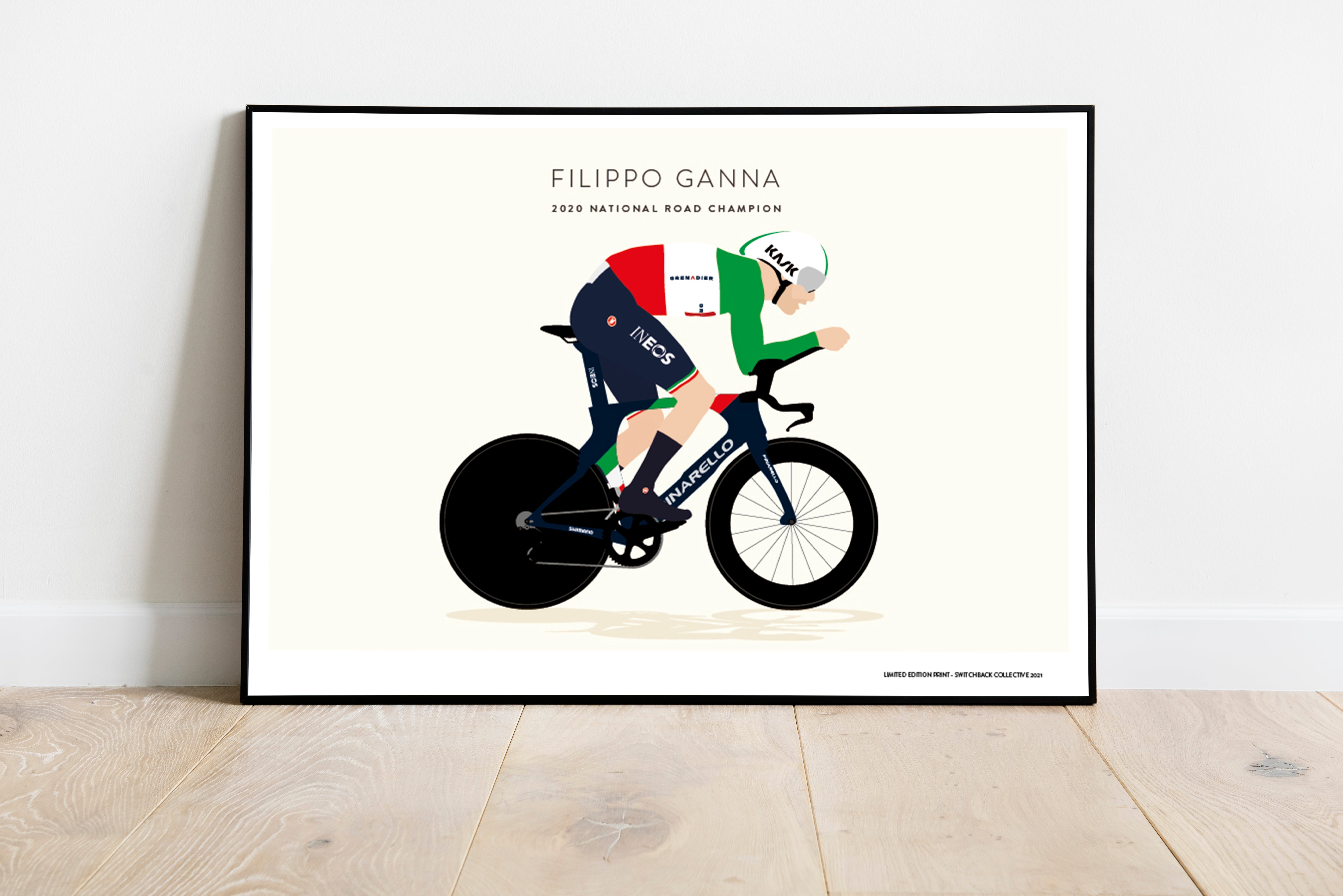 Filippo Ganna 2020 National Champion - Limited Edition Print