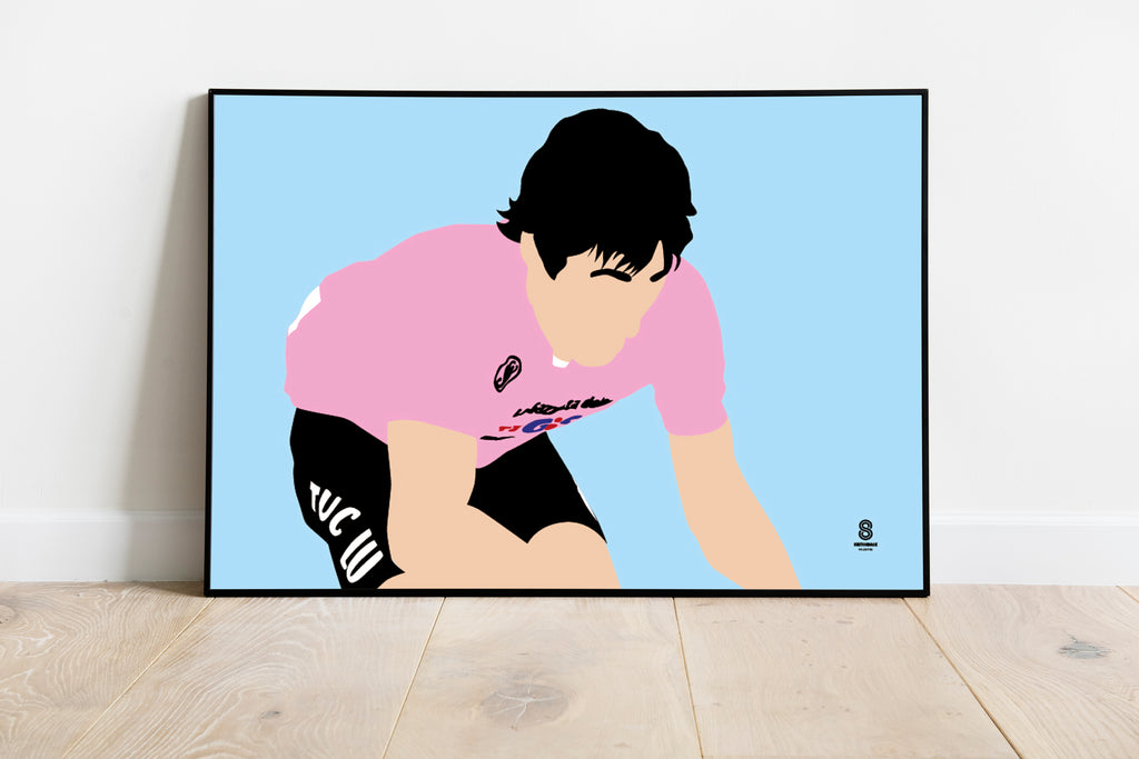 Francesco Moser - Giro Retro Print