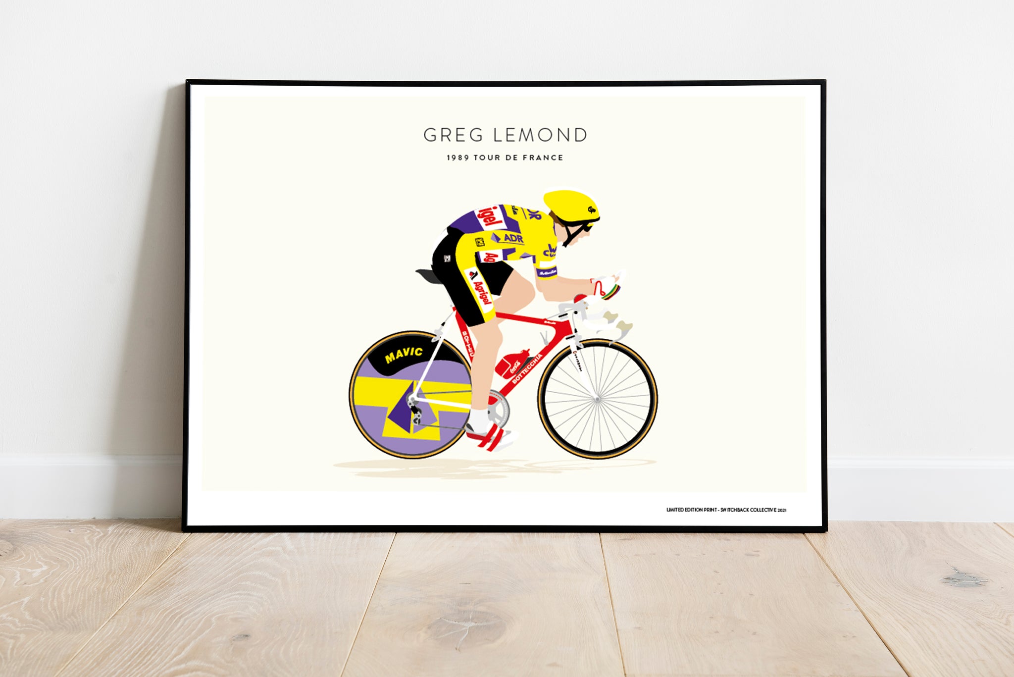 Greg Lemond La Vie Claire Wonder - Retro Print – Switchback Collective