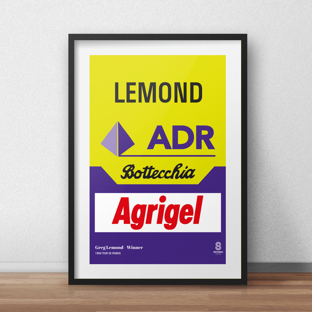 Greg Lemond ADR 89 - Vintage cycling team print
