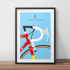 Greg LeMond Bike -  Made For Legends Cycling Print