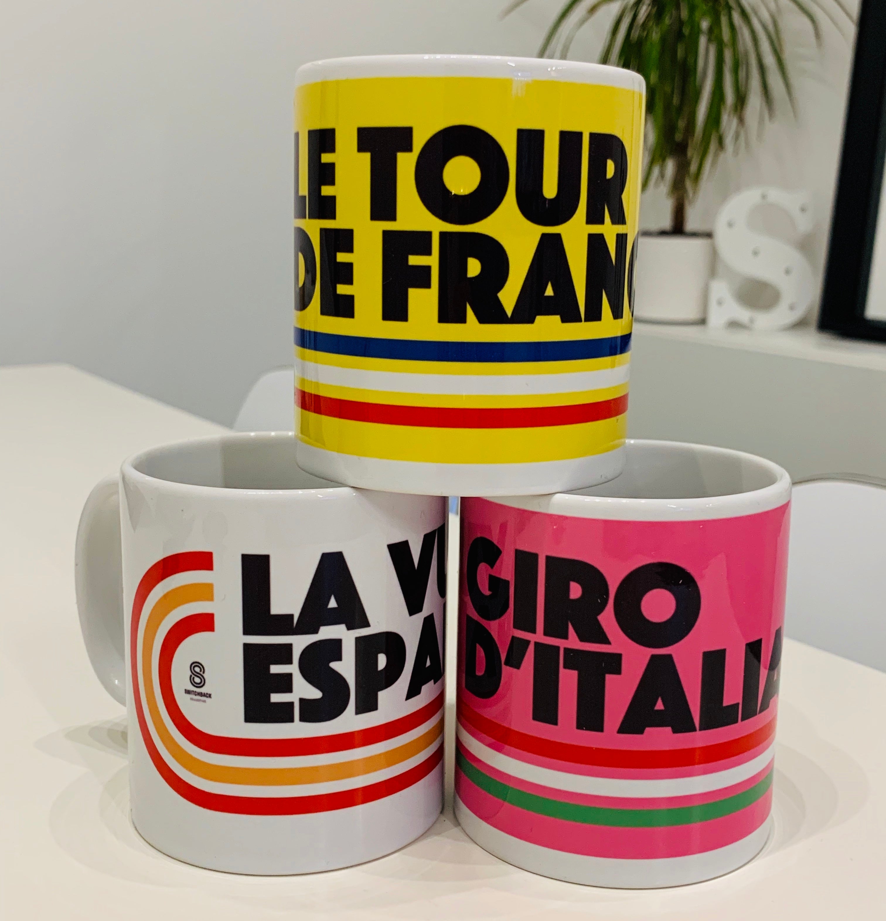 Grand Tour Cycling Mugs (Set of 3)