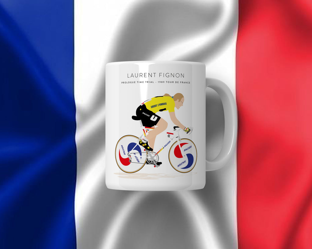 Laurent Fignon, 1989 Tour de France - Signature Coffee Mug