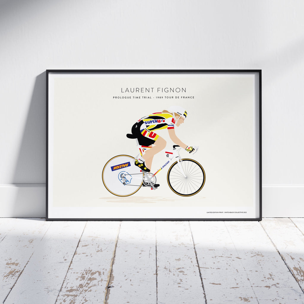 Laurent Fignon, Prologue Time Trial, 1989 Tour De France - Limited Edition Print