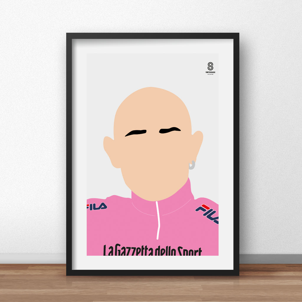 Marco Pantani Portrait - Giro d'Italia Winner Print