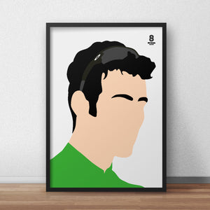 Mark Cavendish Portrait - Green Jersey Print