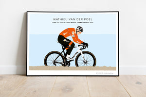 Mathieu van der Poel, World Championship 2021 - Limited Edition Print