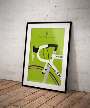 Miguel Indurain Pinarello Bike - Cycling Print