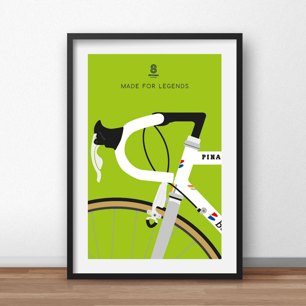 Miguel Indurain Pinarello Bike - Cycling Print