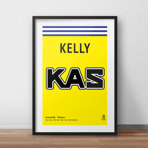 Sean Kelly KAS - Vintage cycling team print