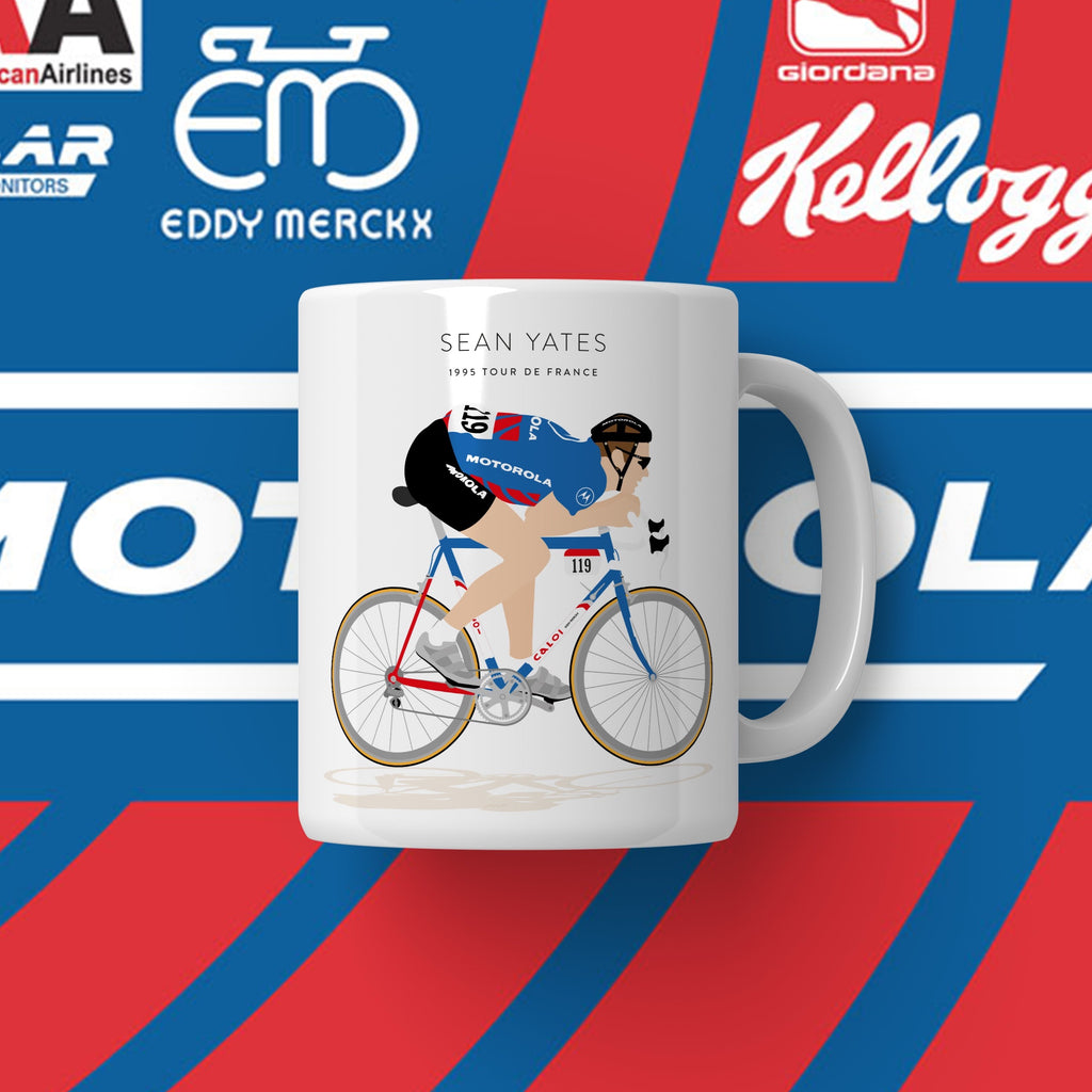 Sean Yates Motorola, 1995 Tour de France - Signature Coffee Mug