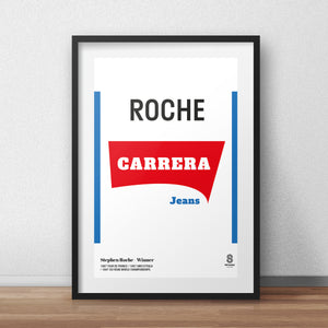 Stephen Roche Carrera - Vintage cycling team print