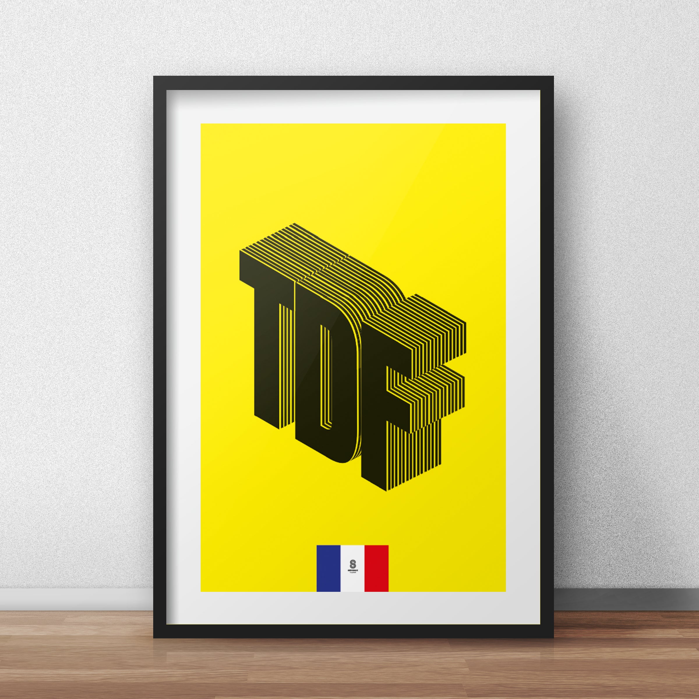 Tour De France Typographic - Tour De France print