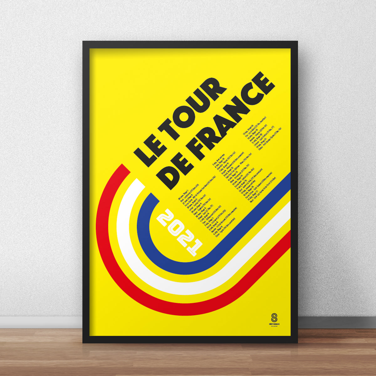 Tour De France Print 2021 - Cycling Print – Switchback Collective