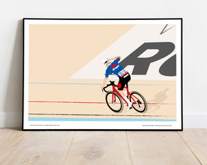 Mathieu Van Der Poel, Paris-Roubaix 2023 - Limited Edition Print