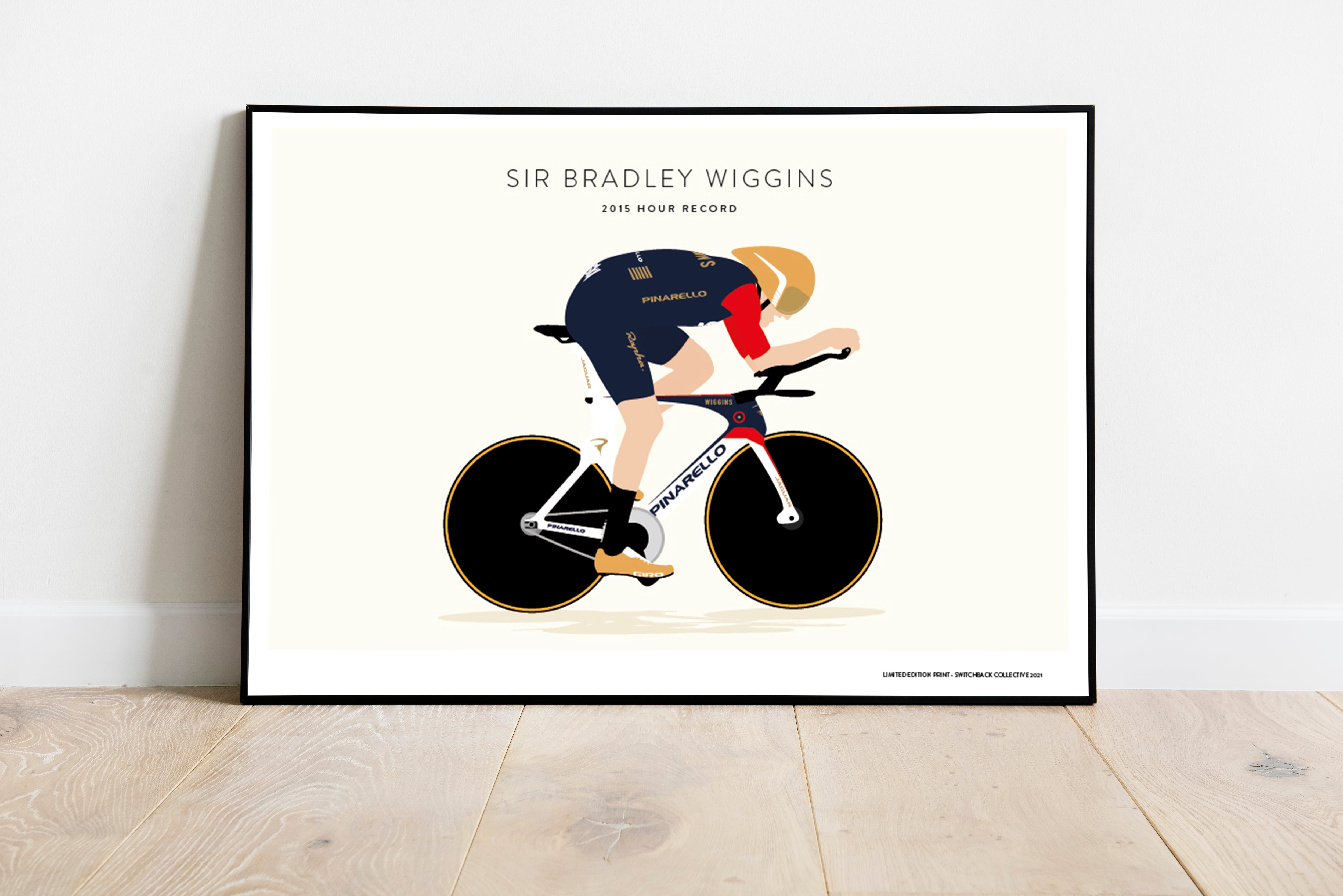 Bradley Wiggins, Hour record 2015 - Limited Edition Print
