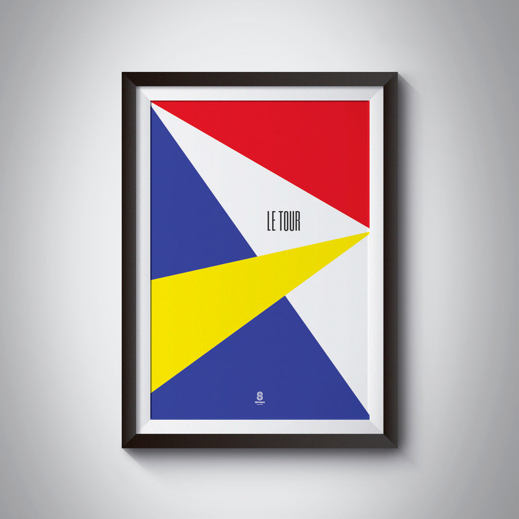 Tour De France - Abstract Print - Cycling Print