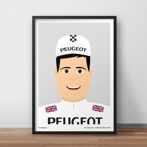 Tom Simpson Character Portrait - Peugeot Print