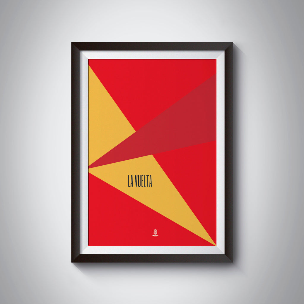 La Vuelta - Abstract Print - Cycling Print