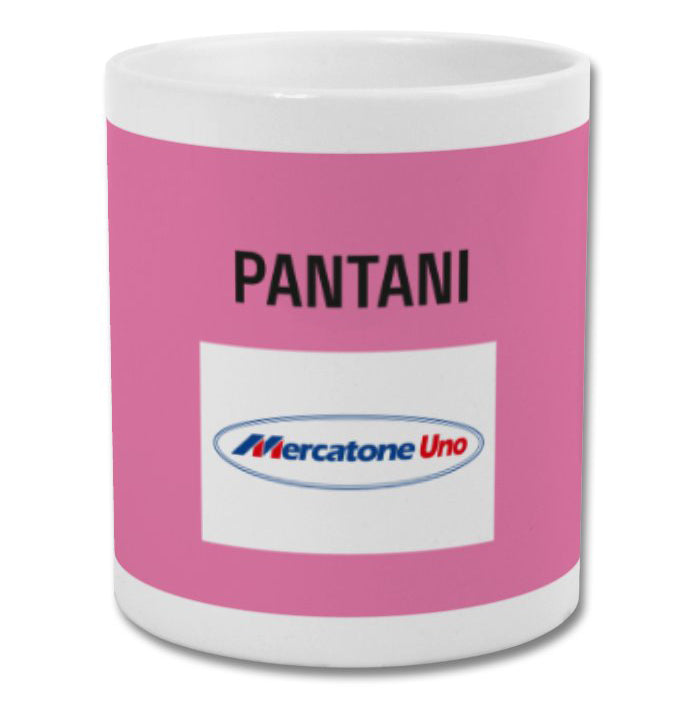 Marco Pantani - Pink Jersey Mercatone Uno Team Coffee Mug